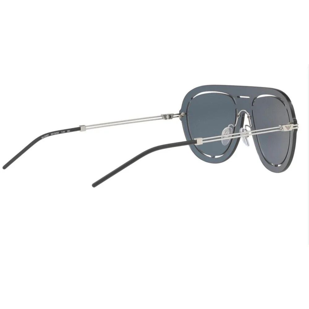 Emporio Armani EA 2057 Grey Rose Gold Men's Aviator Sunglasses